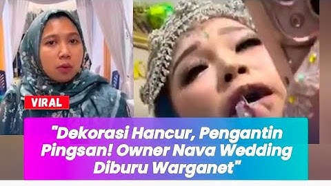 Viral! Acara pernikahan berantakan, pengantin pingsan! Sosok owner WO diburu netizen