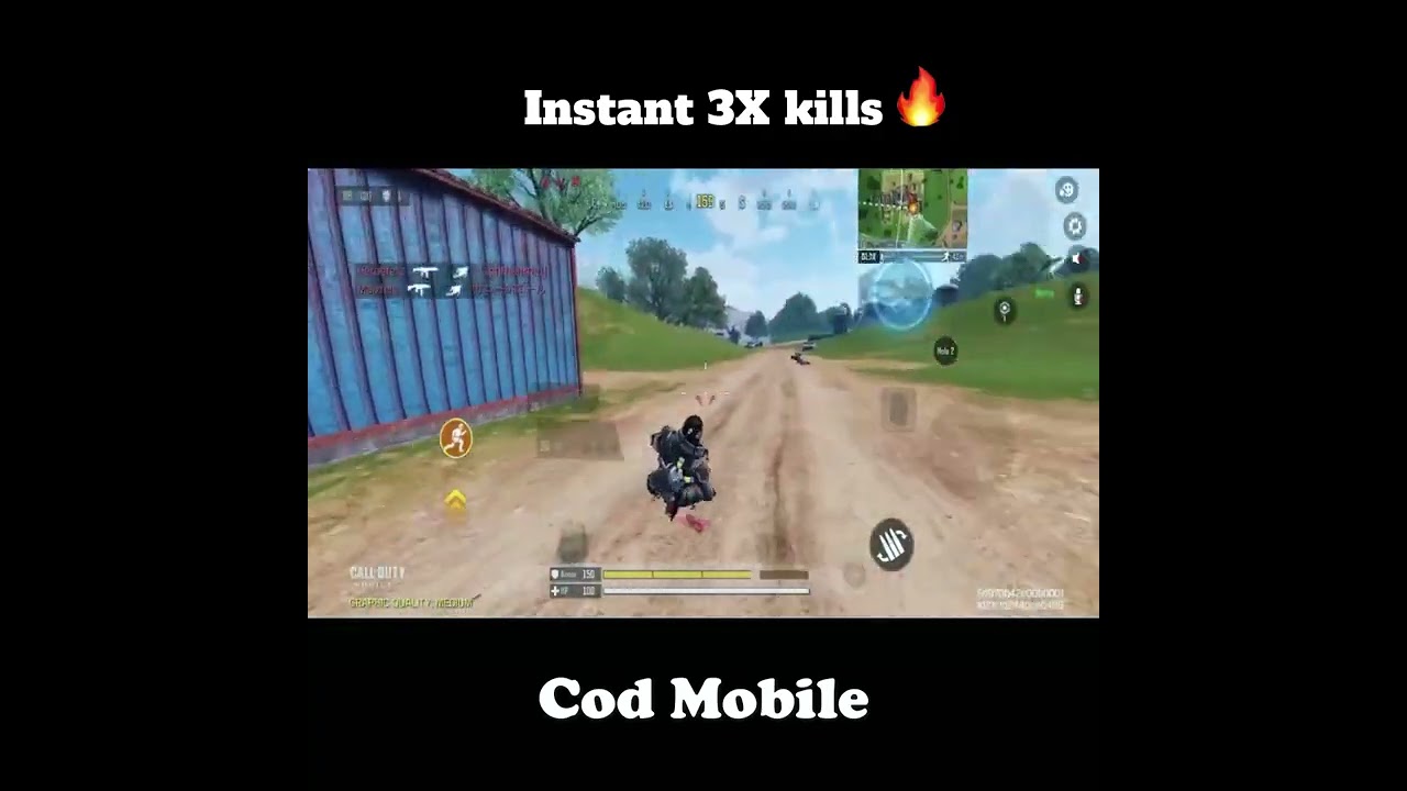 INSTANT 3X KILL - Solo vs Squad in Cod Mobile Blackout! 