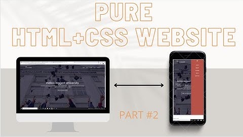 Make Responsive Website by pure HTML+CSS (Part 2)|| 2021 Tutorial in Hindi