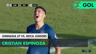 Cristian Espinoza (1-1) Gimnasia LP vs Boca Juniors | Fecha 10 - Superliga Argentina 2018/2019