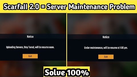 🚨 Scarfall 2.0 Server Maintenance Problem Solved 😱 | 100% Working Trick 2025 #scarfall2.0 #scarfall