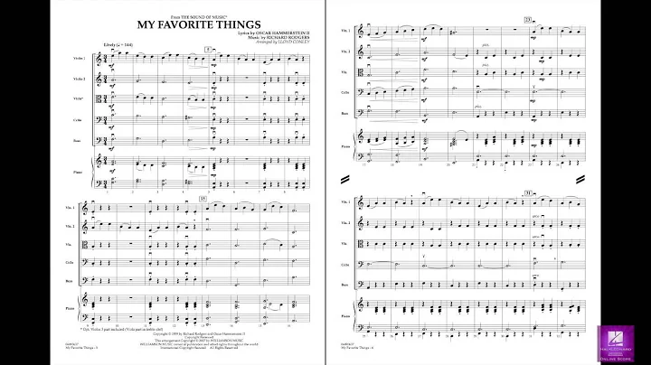 My Favorite Things arranged by Lloyd Conley