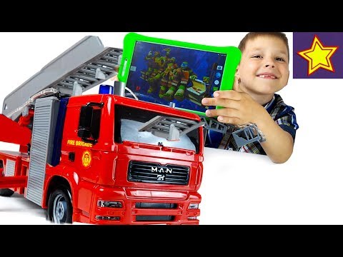 Про пожарную машинку и Планшет TurboKids в подарок Toys for kids - YouTube