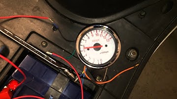 Motorcycle tachometer gauge - First test (Kege)