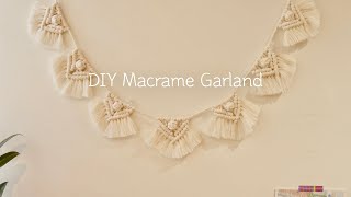 DIY Macrame Garland Tutorial | 마크라메 가랜드 만들기