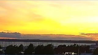 Sun sinks down over Bellingham Bay