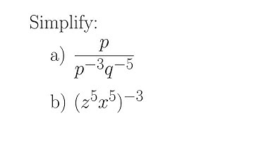 Worked Examples Involving Negative Exponents