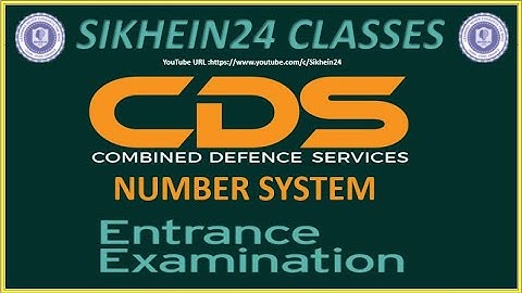 CDS Exam Series - Maths  | Daily 2 or 3 Questions | Number System | Paper 1-Elementary Mathematics-1
