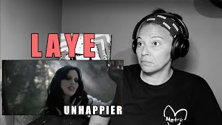 Laye - Unhappier | Audio & Music Video Reaction