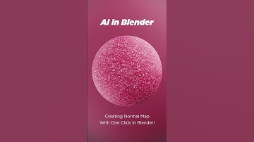 AI in Blender | Create a normal map with just one click in Blender!