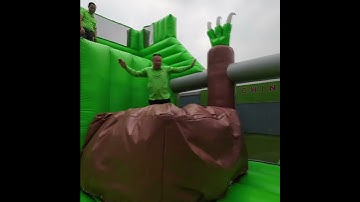 You jump,i jump...😂 #inflatable #jumpscare #jumping #awesome #bouncycastle