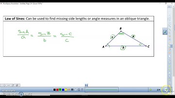 Unit 8 Section 6 (day 1) Notes Video
