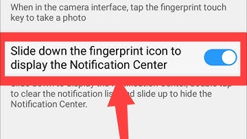 Slide down the fingerprint icon to display the Notification Center in vivo phones