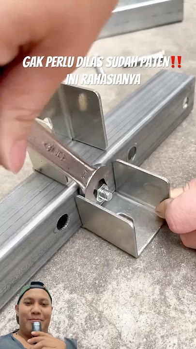 How to connect hollow iron without welding is proven #shorts #diy #holoiron #holoironinstallation