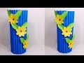 How to Make a Paper Flower Vase | Beautiful Paper Flower Vase | Jarine's Crafty Creation