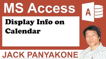 How to display Info on Calendar?