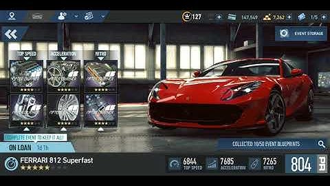 NFS No Limits : Win Ferrari 812 Superfast from Proving Ground Airtime Challenge