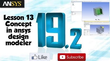 Ansys design modeler tutorial in hindi 2020 | Concept | surface from edge etc.
