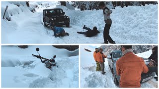 खतरनाक Scenes At Sethan | 4x4 Cars Slipping Down The Hill On ICE