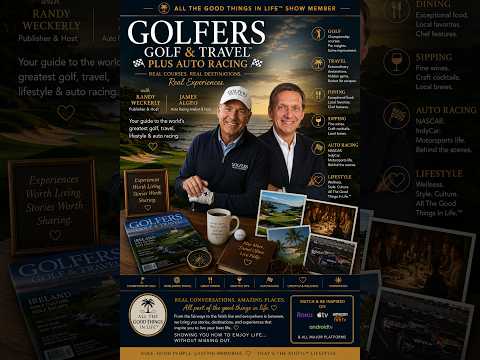 Golfers Golf & Travel with Auto Racing