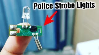 How to Make a Police Strobe Light-using old clock