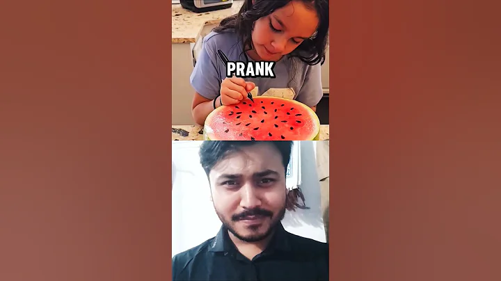 Watch how the girl fooled her father until the end. 🤣🤣 | watermelon | shorts | facts #collab #duet