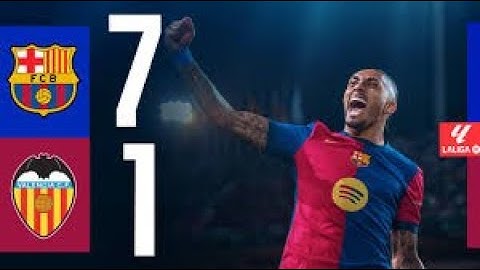 FC BARCELONA 7 - 1 VALENCIA CF I HIGHLIGHTS LALIGA EA SPORTS