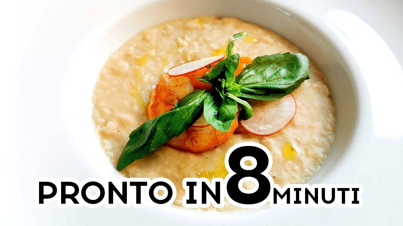 PASSATINA DI CANNELLINI AL LIME CON GAMBERI SALTATI IN 8 MINUTI? 