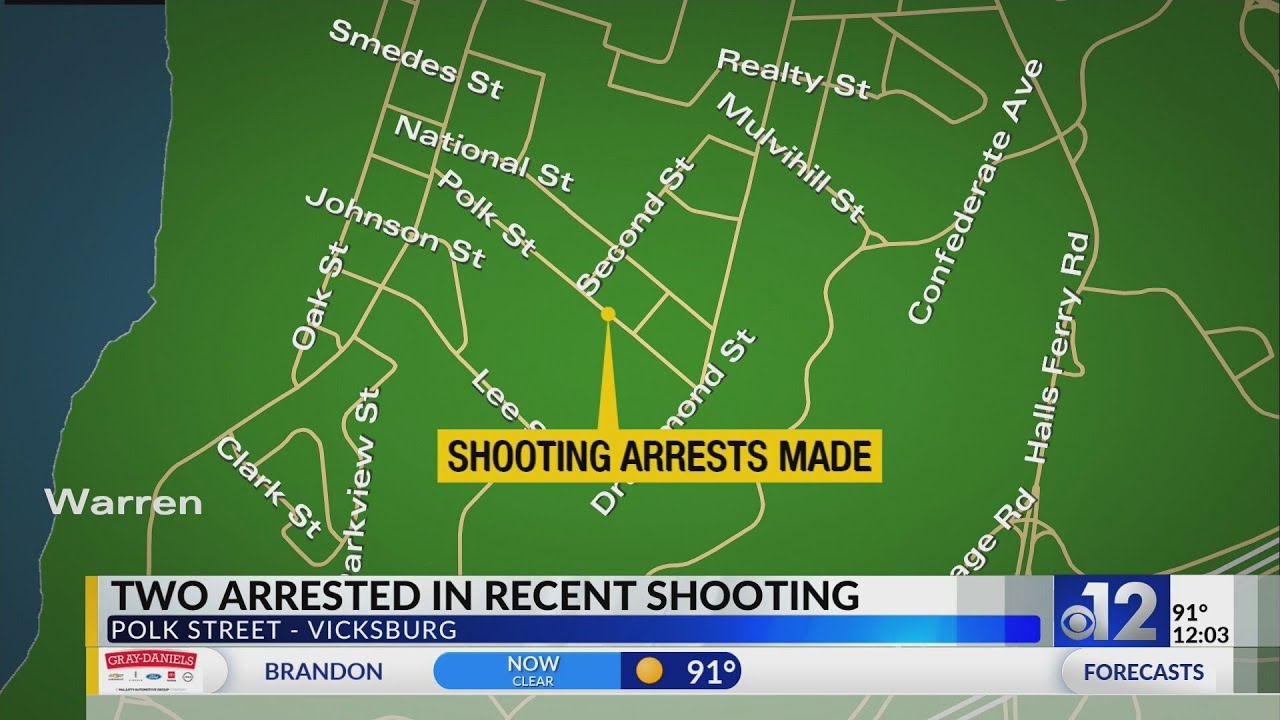 Two arrested for Polk Street shooting in Vicksburg - YouTube