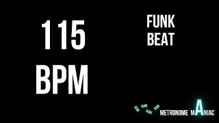 Drum loop - Funk beat - 115 BPM (practice backing track)