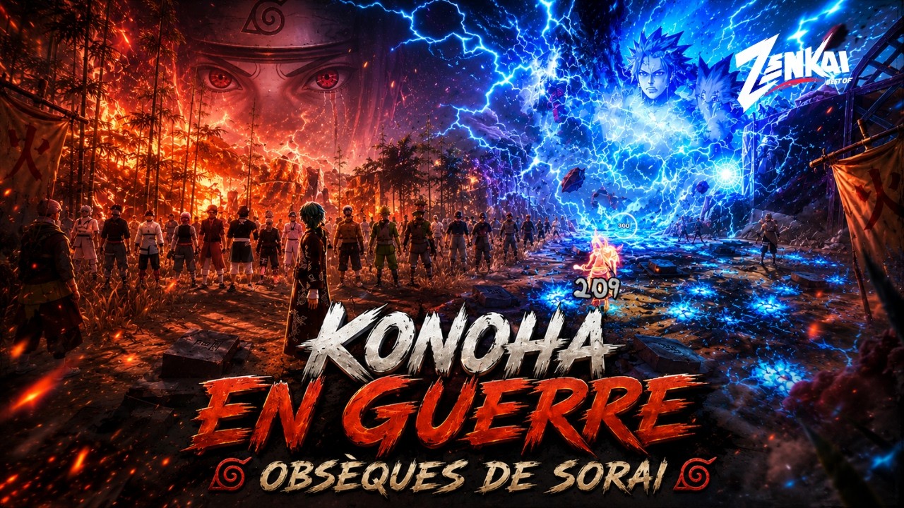 KONOHA EN GUERRE ⚔️ OBSÈQUES DE SORAI ⚰️ BEST OF ZENKAI