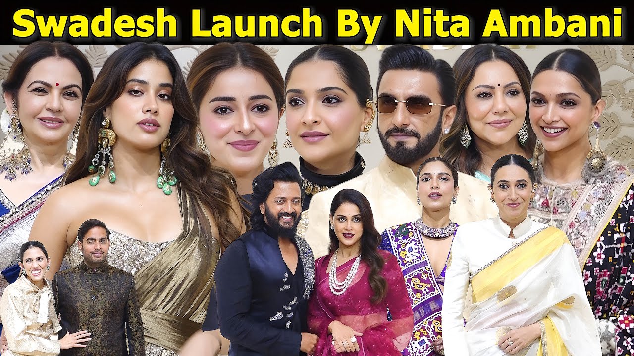 Deepika, Gauri, Anaya, Sonam, Ranveer, Karishma, Janhvi & More Shine at Nita Ambani’s SWADESH Launch