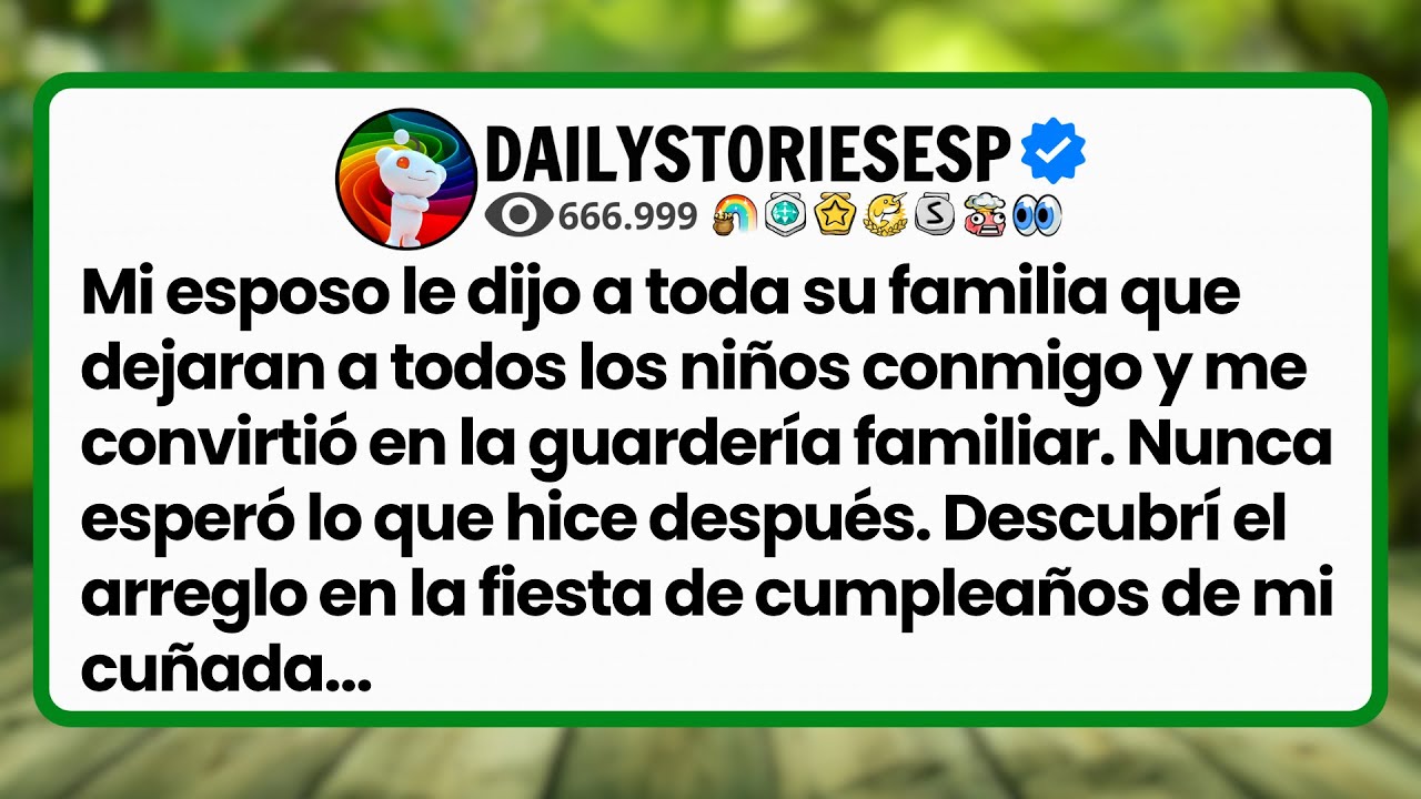 [HISTORIA COMPLETA] Mi esposo le dijo a toda su familia que dejaran a todos los niños conmigo y....