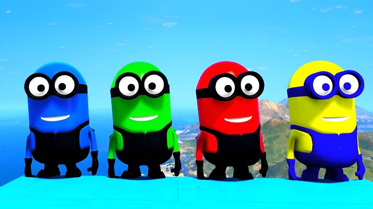 Minions vs Gravity - GTA 5 Ragdoll Fails 💛 