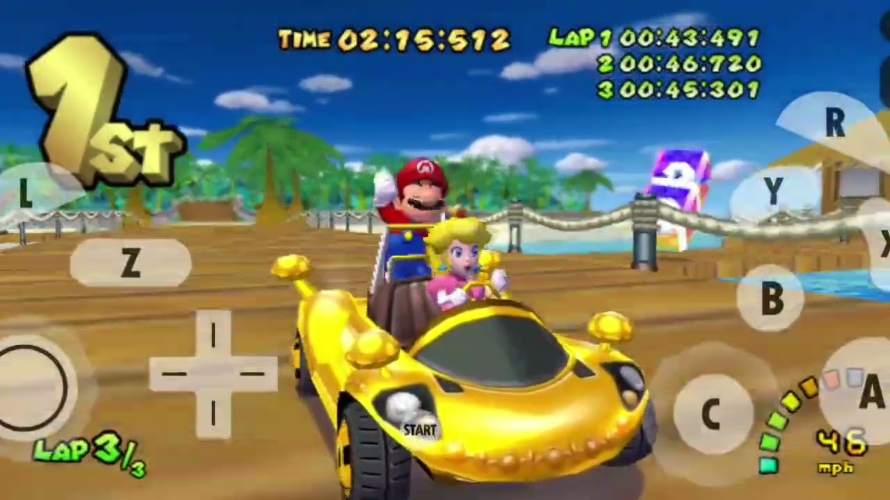 (Dolphin) Mario Kart Double Dash Plus - GP Mushroom Cup 200cc