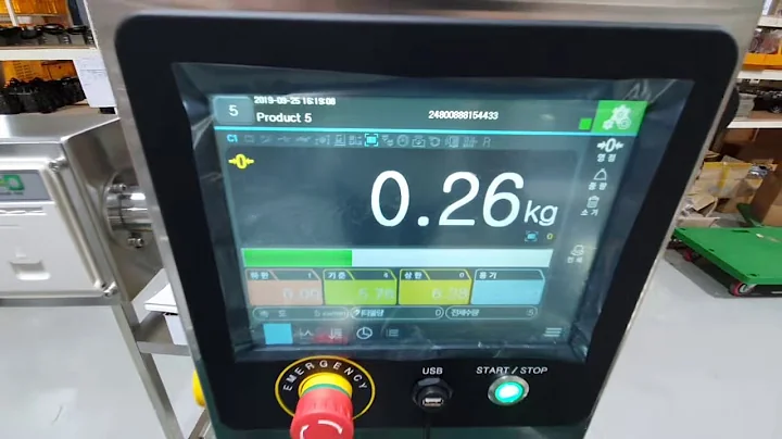 High Capacity Check Weigher with Barcode Reader Device