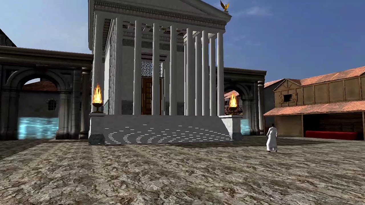 The Forum of Julius Caesar now and then.