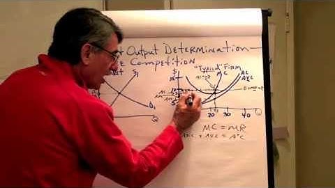 Story #1, Pure Competition - Price and Output Determination