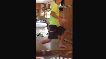 Putting pants on without hands