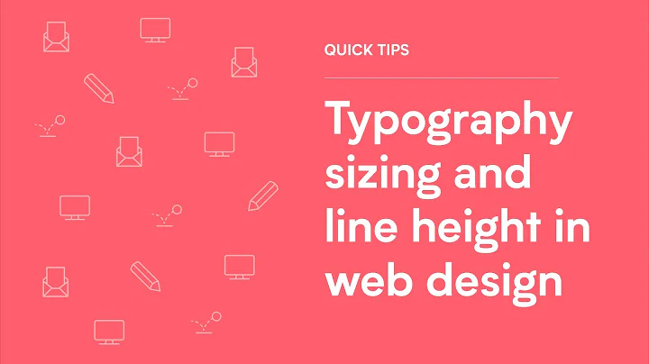 Typography sizing and line height in web design