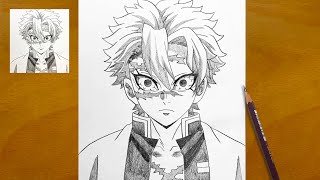 How to Draw Sanemi from Demon Slayer || Easy Anime Drawing || Pencil Sketch Art