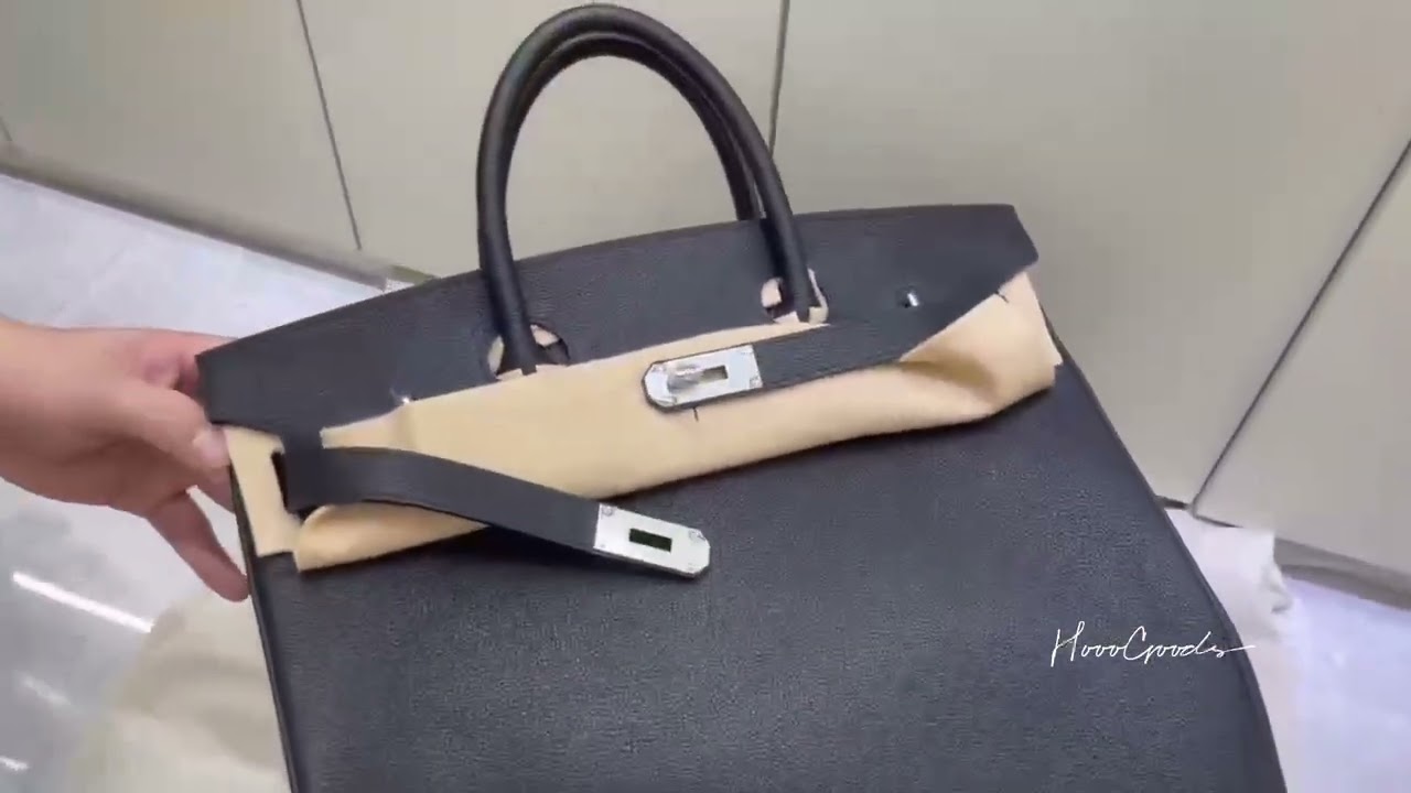 Hermes HAC 40 BLACK BIRKIN is becoming a must-have for men too!