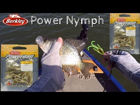 BERKLEY Power Nymph  Crappie bait test and review 