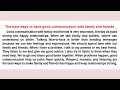 Paragraph About The Best Ways Of Good Communication براجراف عن افضل الطرق للتواصل الجيد ثالثة اعدادي 