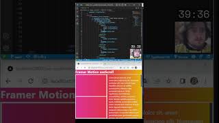 React Framer Motion useSroll hook'u ile animasyon yapımı ! #shorts  #reactjs #javascript