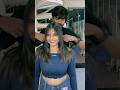 Hair Smoothning hair treatment layers haircut flicks bangs cut #hair #youtubeshorts #viral #shorts ✨