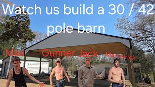 Watch Us Build A 30 42 Pool Barn