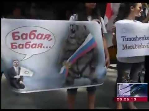 პრემიერი სოციალ-დემოკრატებთან შეხვედრის ფონზე საპროტესტო აქცია გაიმართა