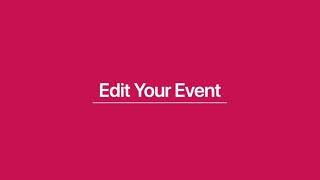 Edit Events in Luma