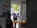 He asked cops to show a warrant before they could enter